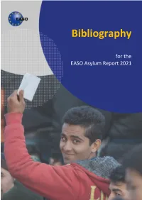 Bibliography to the EASO Asylum Report 2021