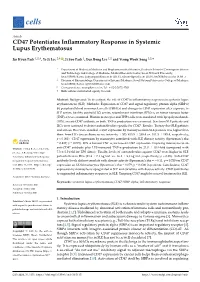 CD47 Potentiates Inflammatory Response in Systemic Lupus
