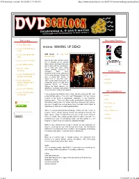 Dvdschlock: Review: WAKING up DEAD
