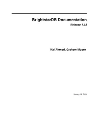 Release 1.13 Kal Ahmed, Graham Moore