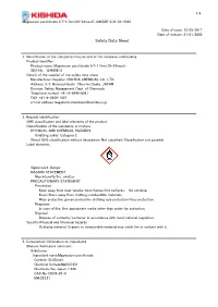Safety Data Sheet