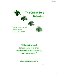 The Cedar Tree Delusion