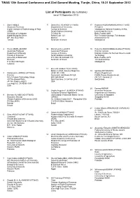 As of 10 September 2012)
