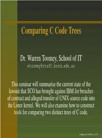 Comparing C Code Trees