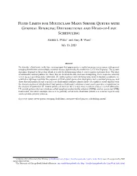 Fluid Limits for Multiclass Many Server Queues with General Reneging Distributions and Head-Of-Line Scheduling