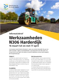 Informatiebrief Werkzaamheden N306 Harderdijk 16 Maart Tot En Met 17 April