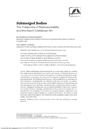 Submerged Bodies the Tidalectics of Representability and the Sea in Caribbean Art