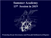 Summer Academy 13Th Session in 2019