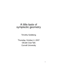 Symplectic Geometry
