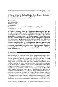 A Neural Model of the Scintillating Grid Illusion: Disinhibi- Tion and Self-Inhibition in Early Vision