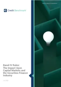 Basel IV Rules