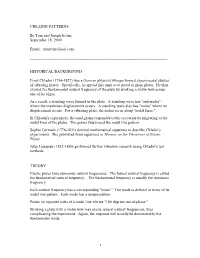 CHLADNI PATTERNS by Tom and Joseph Irvine