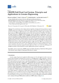 CRISPR Foki Dead Cas9 System: Principles and Applications in Genome Engineering