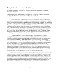Raising the Dead: Mortuary Patterns in Pacific Nicaragua