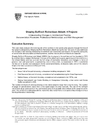 Shepley Bulfinch Richardson Abbott: 4 Projects Executive Summary