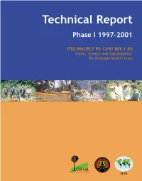 Technical Report Phase I 1997-2001 Technical Report Phase I 1997-2001