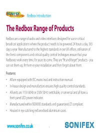 The Redbox Range of Products