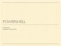 COMP2101 Powershell 01