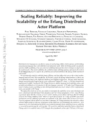 Improving the Scalability of the Erlang Distributed Actor Platform