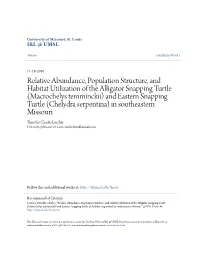 Relative Abundance, Population Structure, and Habitat