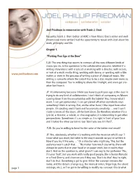 About Joel W/ Frank J. Oteri
