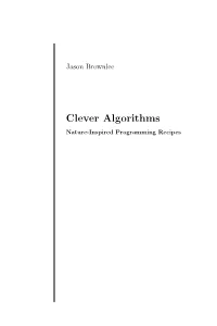 Clever Algorithms Nature-Inspired Programming Recipes Ii
