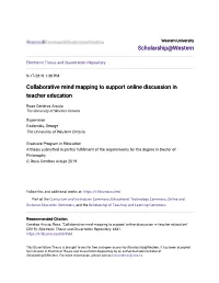Collaborative Mind Mapping to Support Online Discussion in Teacher Education