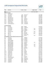 LEN European Sequential Records