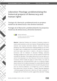Liberation Theology: Problematizing the Historical Projects of Democracy and Human Rights