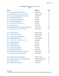 Practicing Safe Computing by Hal Bookbinder Index