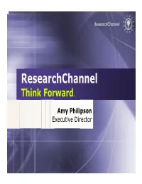 Researchchannel Think Forward