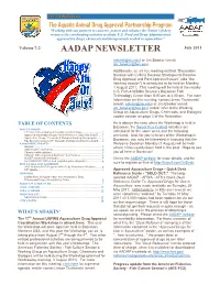 AADAP NEWSLETTER July 2011