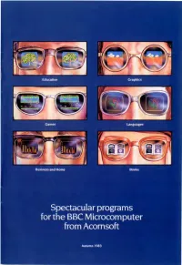 Acornsoft Software for the BBC Microcomputer Order Form