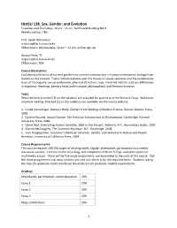 HS138 Syllabus