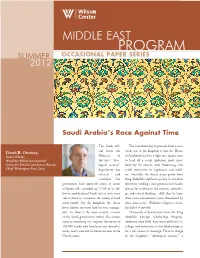 Program Occasional Paper Series Summer 2012