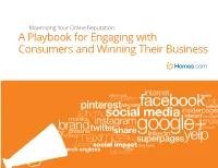 Reputation: a Playbook for Engaging with Consumers and Winning Their Business
