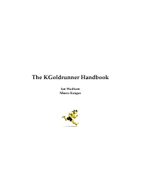 The Kgoldrunner Handbook