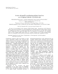 A New Calcium(II) Coordination Polymer Based on a Μ2-Bridging Tridentate 4-Nitrobenzoate