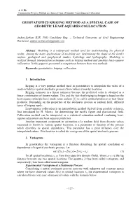 Geostatistics Kriging Method As a Special Case of Geodetic Least-Squares Collocation
