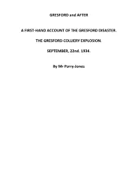 GRESFORD and AFTER a FIRST-HAND ACCOUNT of THE