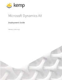 Microsoft Dynamics AX