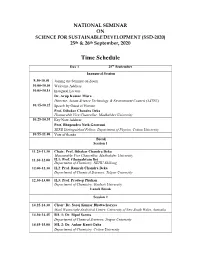 Time Schedule