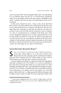 David Mccomb Was a Conscious Craftsman and a Scintillating Thinker About His Craft