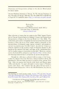Divination and Interpretation of Signs in the Ancient World Edited by Amar Annus