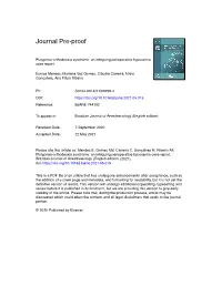 Platypnea-Orthodeoxia Syndrome: an Intriguing Perioperative Hypoxemia Case Report