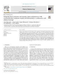 Relapsing Evans Syndrome and Systemic Lupus Erythematosus With