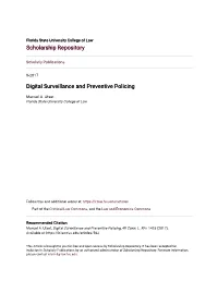 Digital Surveillance and Preventive Policing