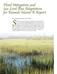 Flood Mitigation and Sea Level Rise Adaptation for Kiawah Island: a Report