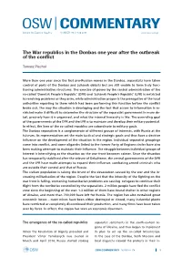 OSW COMMENTARY NUMBER 174 1 Itial Phase As Being Beneficial (In Donetsk Regions, Oleh Tsaryov