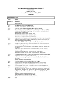 Sept 13Th, 2021 PROGRAM
